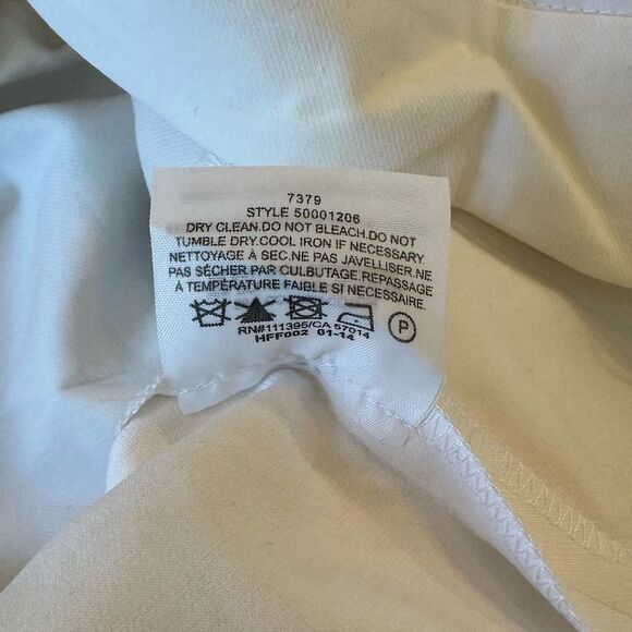 Tory Burch Women's White Slit Hem Cotton Blend Pants size 4 - Picture 9 of 14